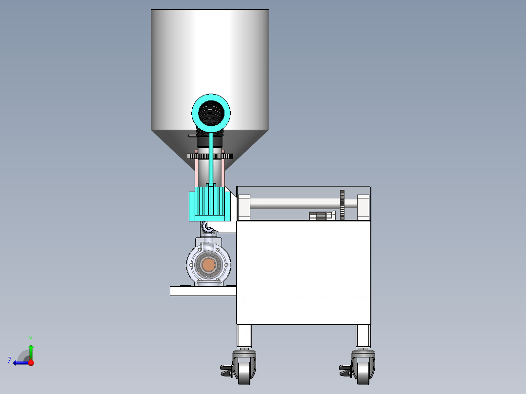 网球发球机设计（2）右视图
