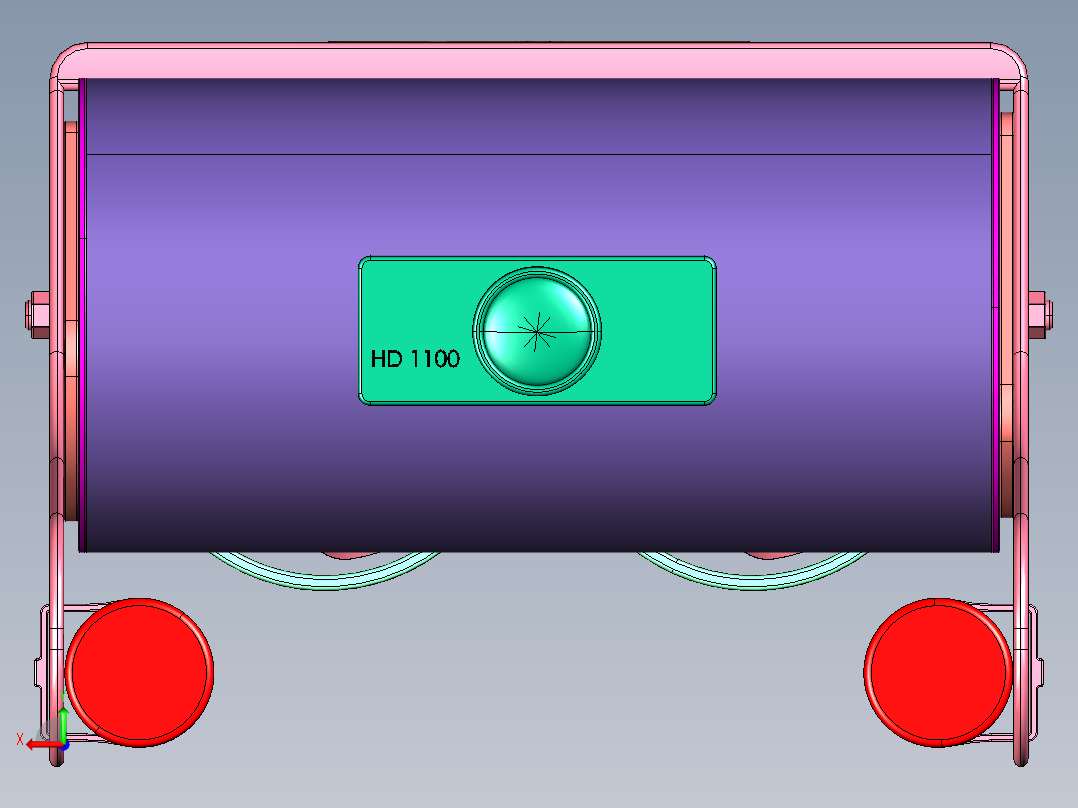 小型遥控水中机器人后视图