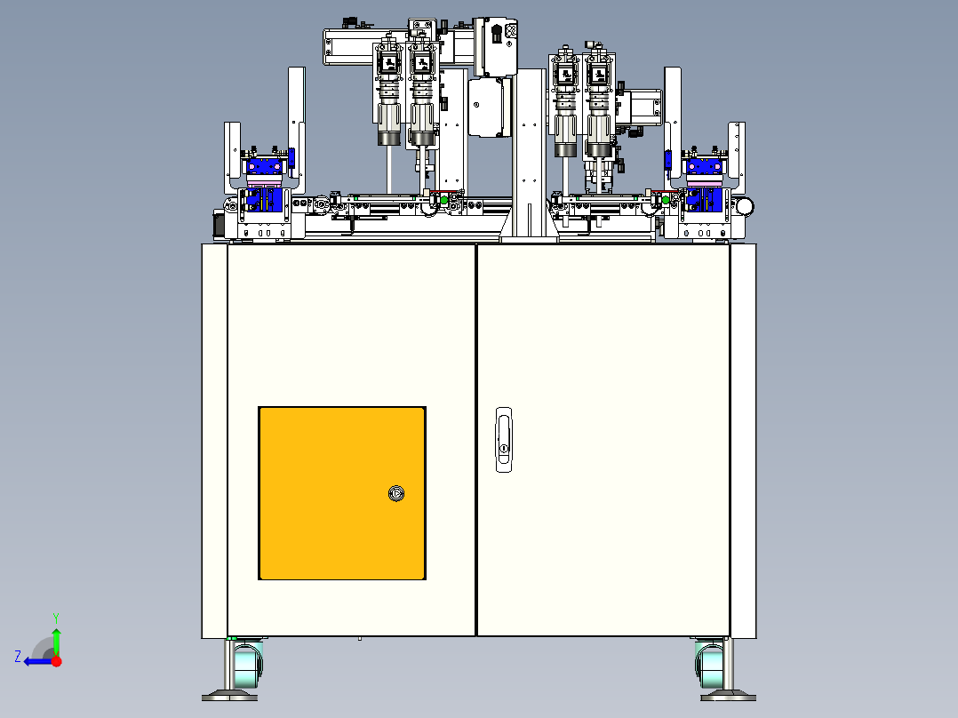 二维码检测机台step右视图