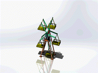 摩天轮式自行车停放设备仿真