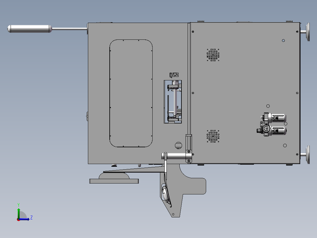三轴插件设备左视图