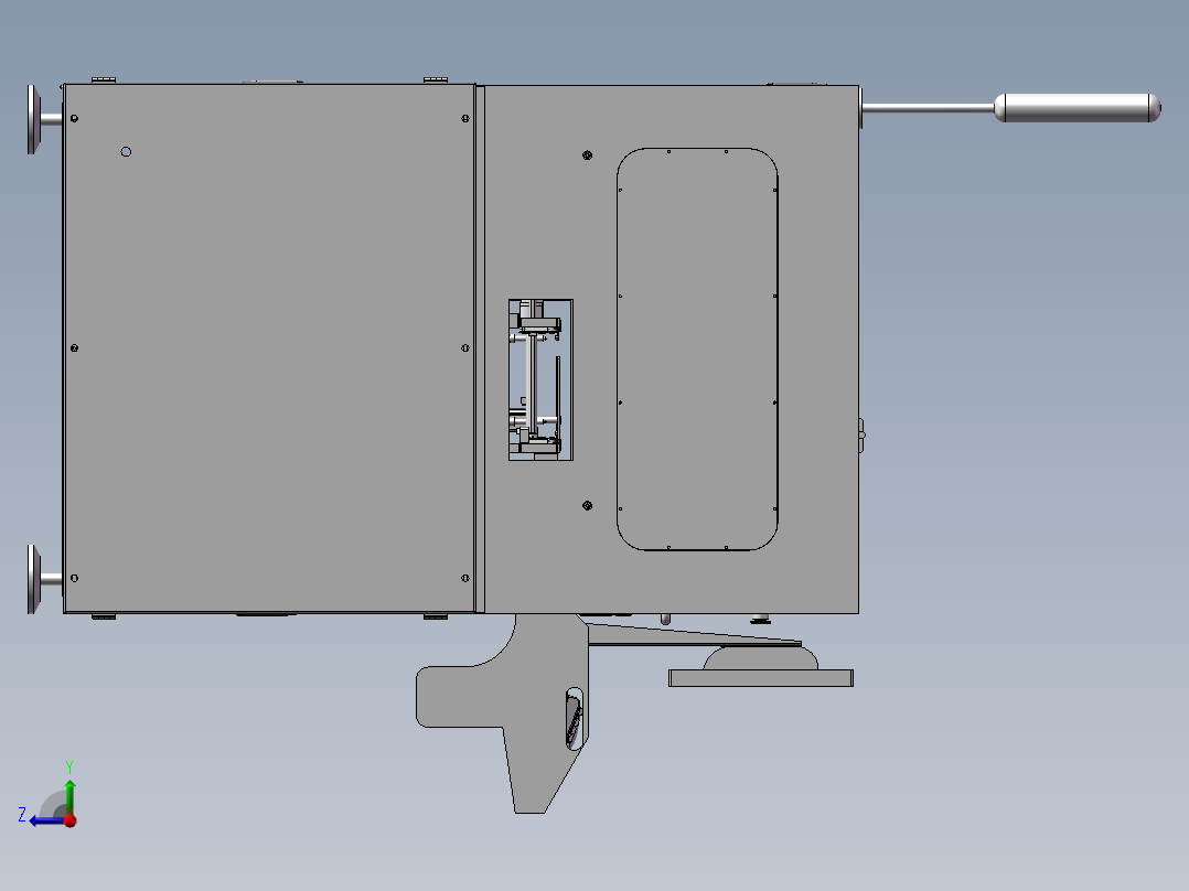 三轴插件设备右视图