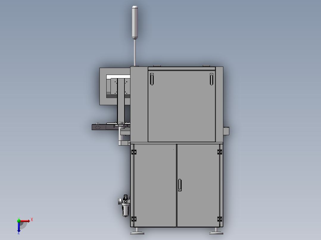 三轴插件设备俯视图