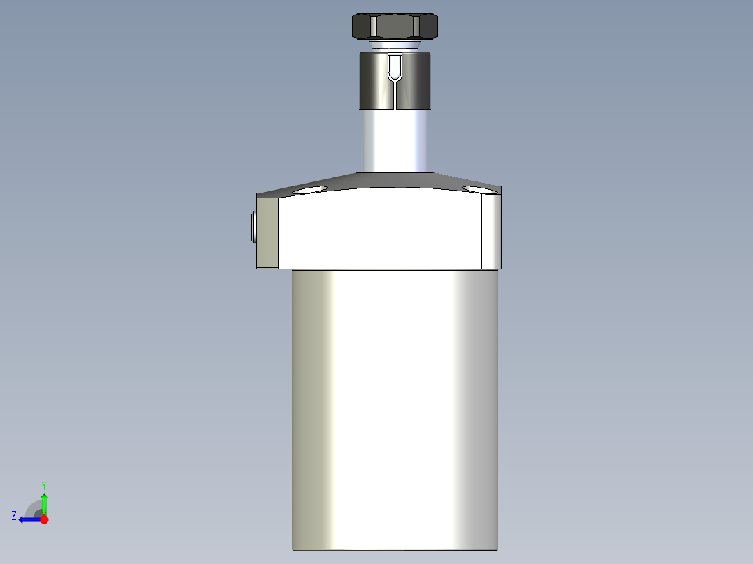 KOSMEKWHE2500-2GR多系列多零件图纸模型右视图