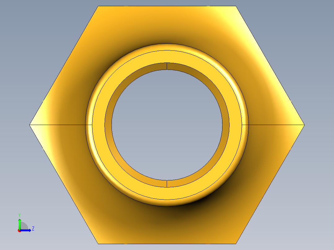 扩口式工业通用硬管接头Short Forged Nut 14FSX-5左视图