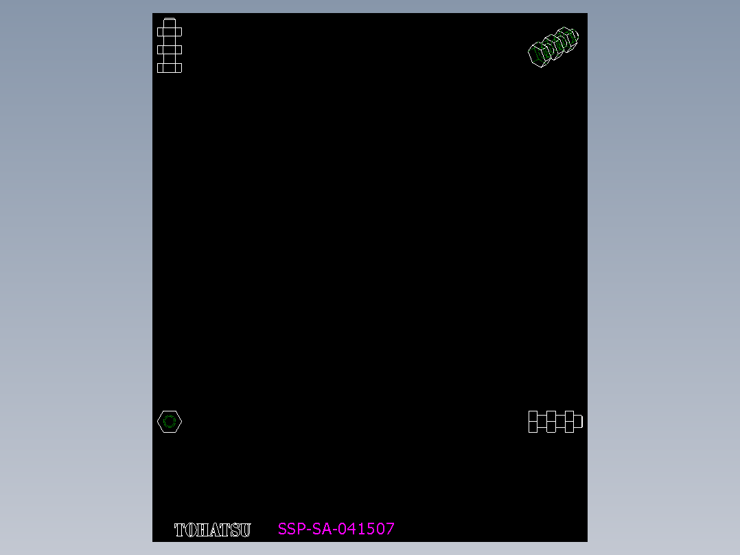 夾鉗附件SSP(A)-2D多系列多零件图纸模型