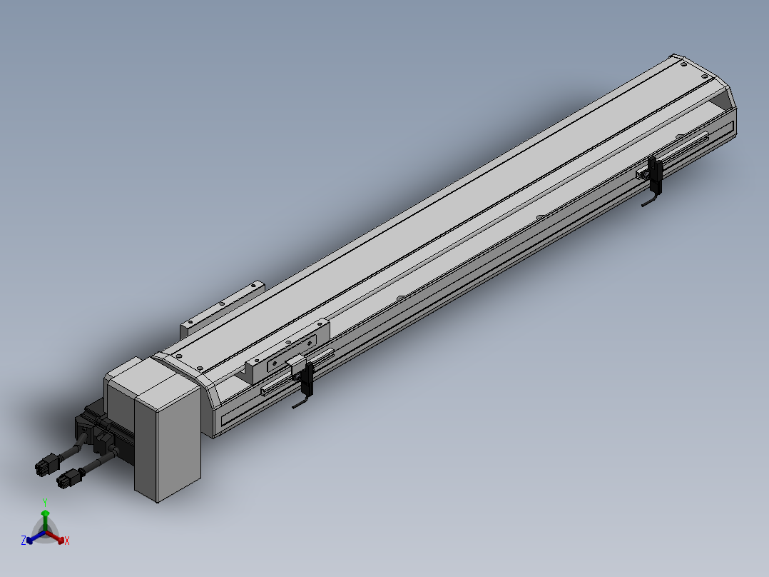 精密模组MT100-L78-500-RD-M10-C4正等轴测图