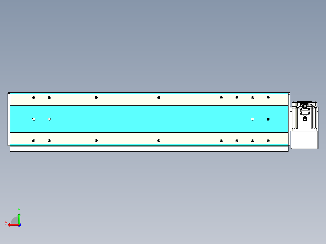 威洛博VBC同步带传动一无尘环境VBC17-L45-S600-BLD-ZP75-C3后视图