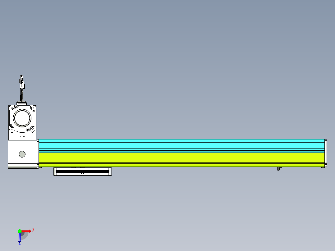 威洛博VBC同步带传动一无尘环境VBC17-L45-S600-BLD-ZP75-C3俯视图