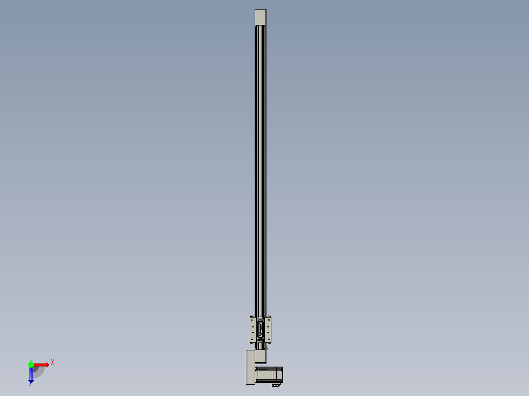 威洛博直线电机模组EB4-L40-S1000-BR-57-MS3俯视图