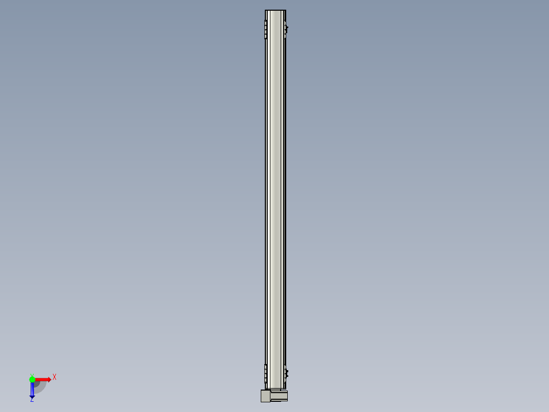 直线模组WG-LHB12-S1950-LU设计图纸俯视图