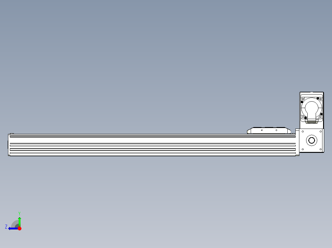 同步带全封闭直线模组TPA-HCB-85D-90-L600-RU-C-P20-N3右视图