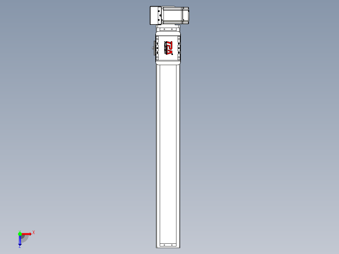 同步带全封闭直线模组TPA-HCB-85D-90-L600-RU-C-P20-N3俯视图