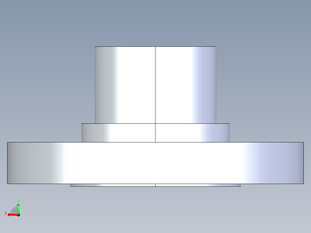 聚氯乙烯配件28-Sch80_Flange Vanstone_SPIG_856-025_2.5in后视图