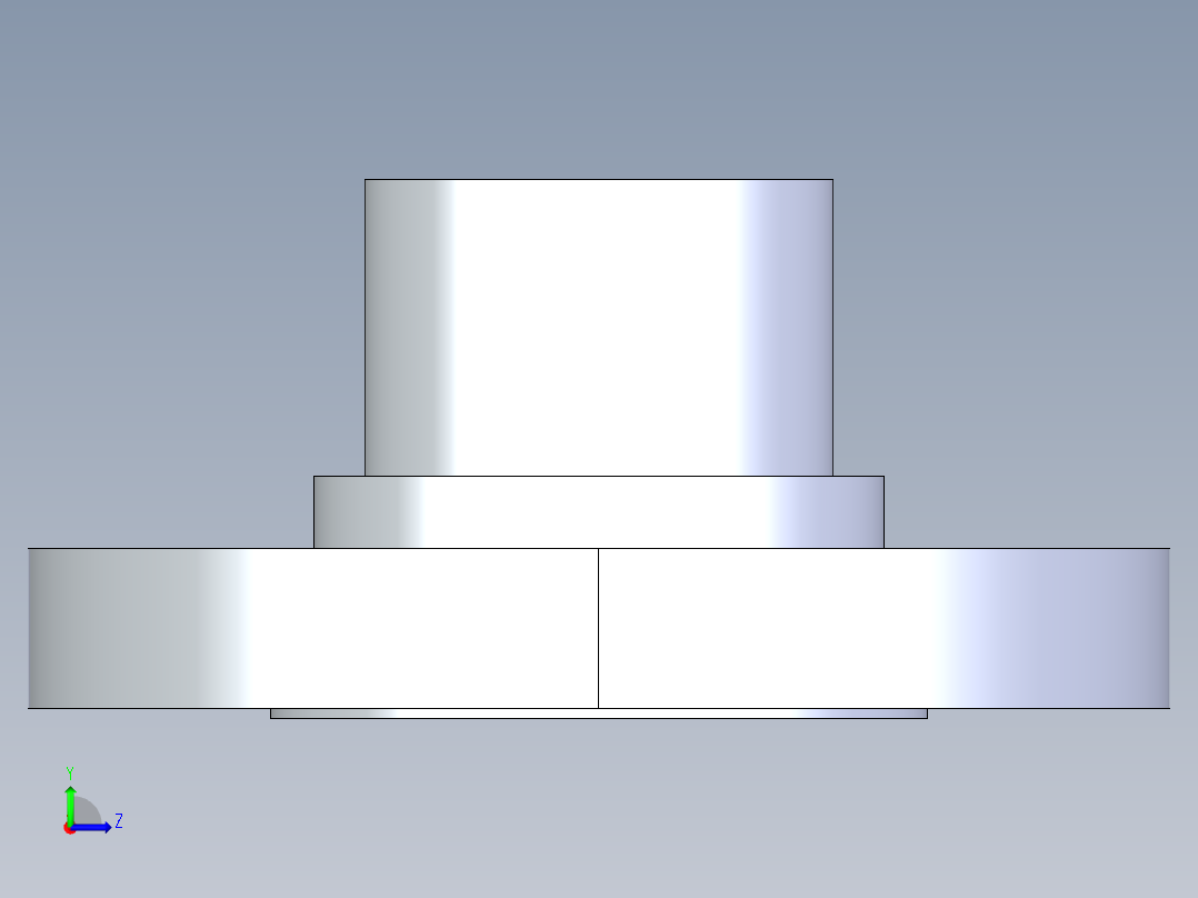 聚氯乙烯配件28-Sch80_Flange Vanstone_SPIG_856-025_2.5in左视图