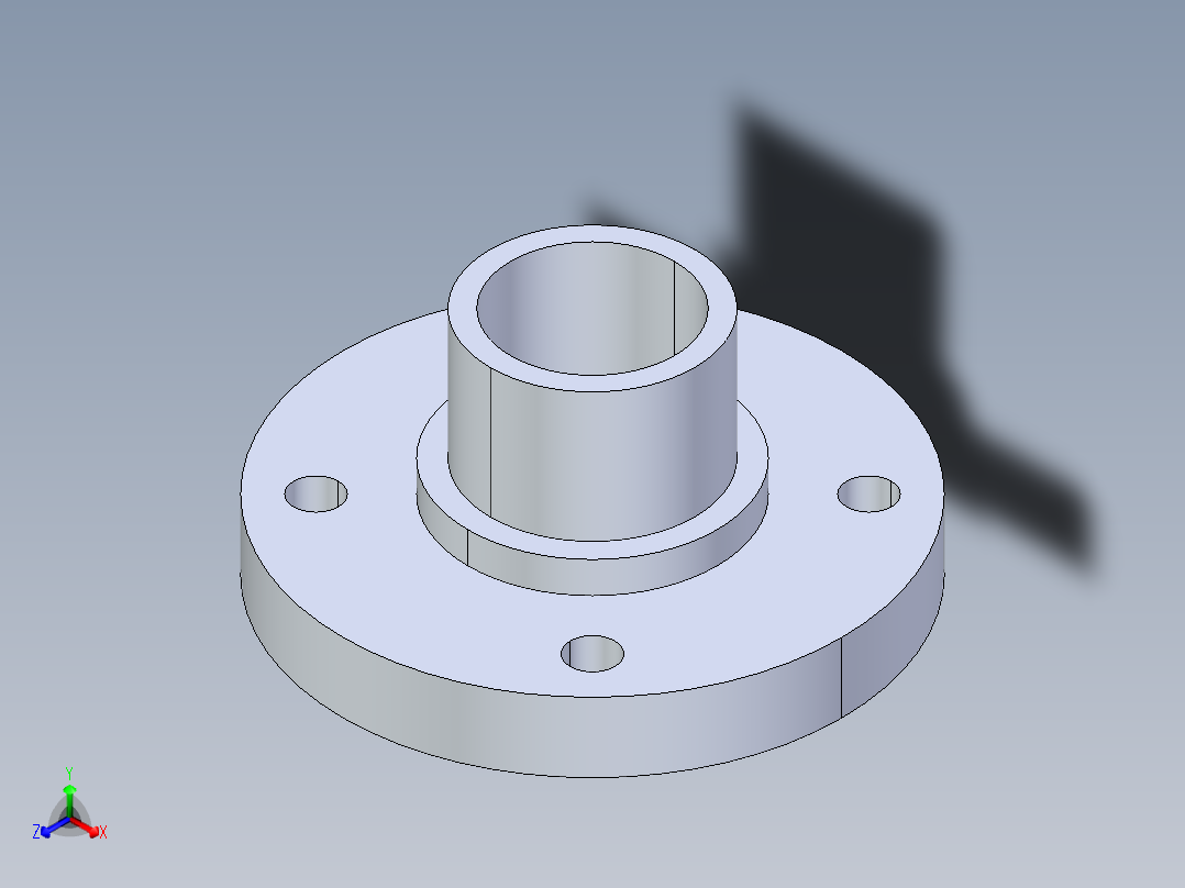 聚氯乙烯配件28-Sch80_Flange Vanstone_SPIG_856-025_2.5in正等轴测图