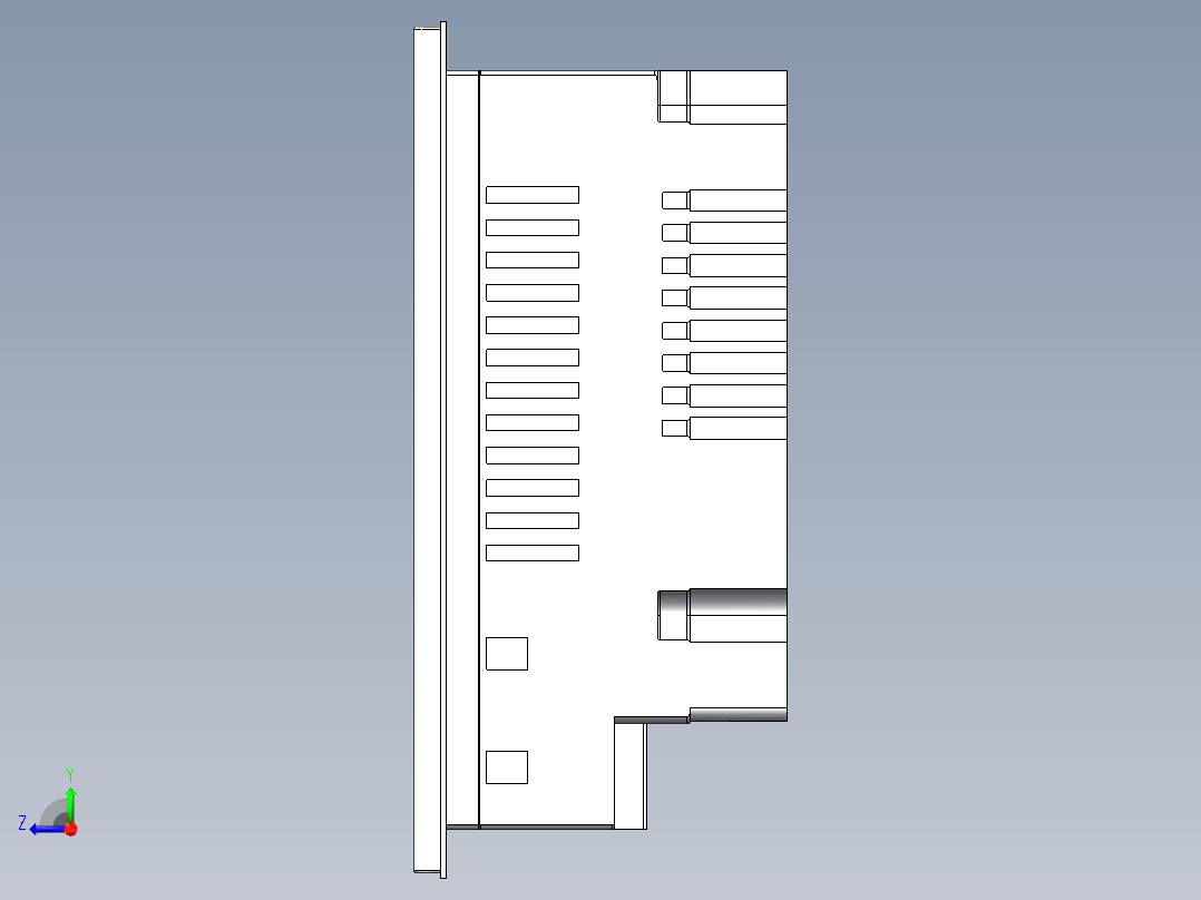 西门子7寸HMI-6AV2124-0GC01-0AX0（TP700）-d-6右视图