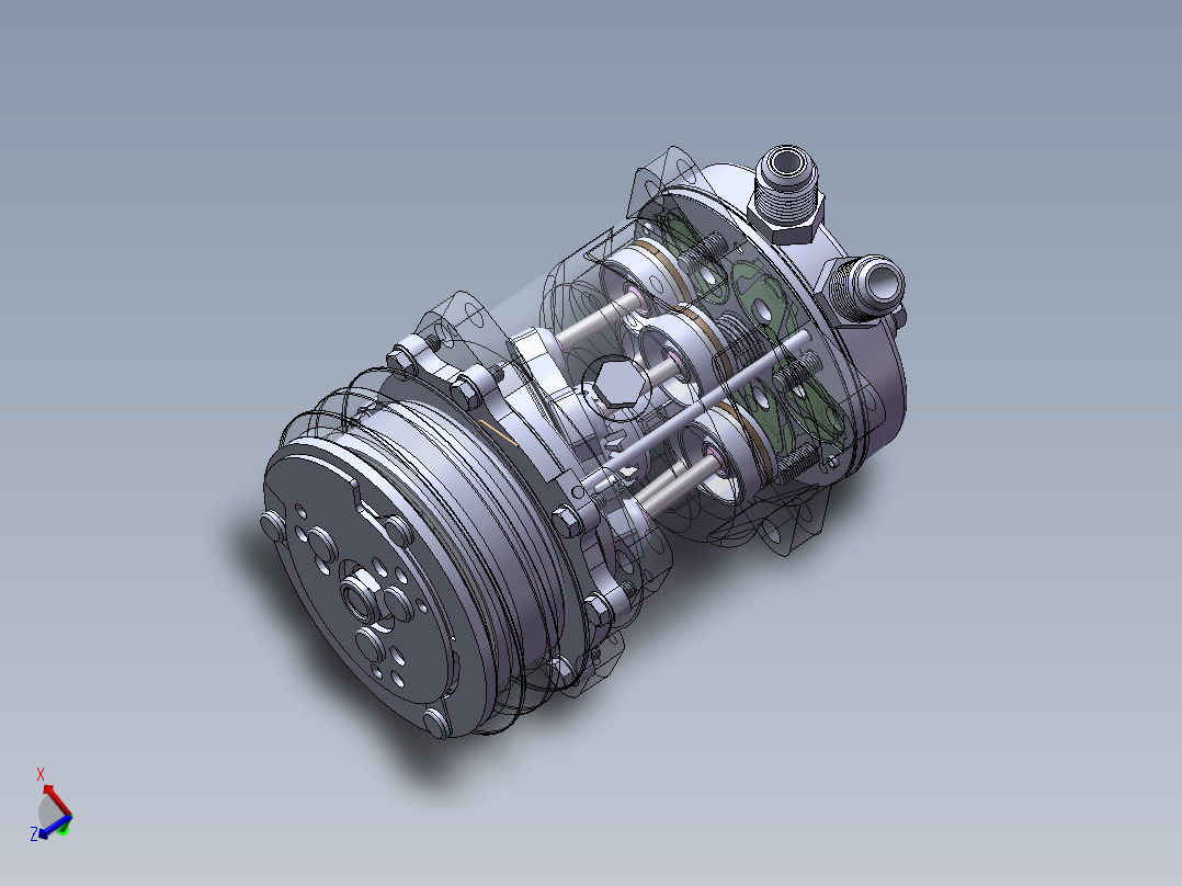 汽车空调压缩机sw18可编辑