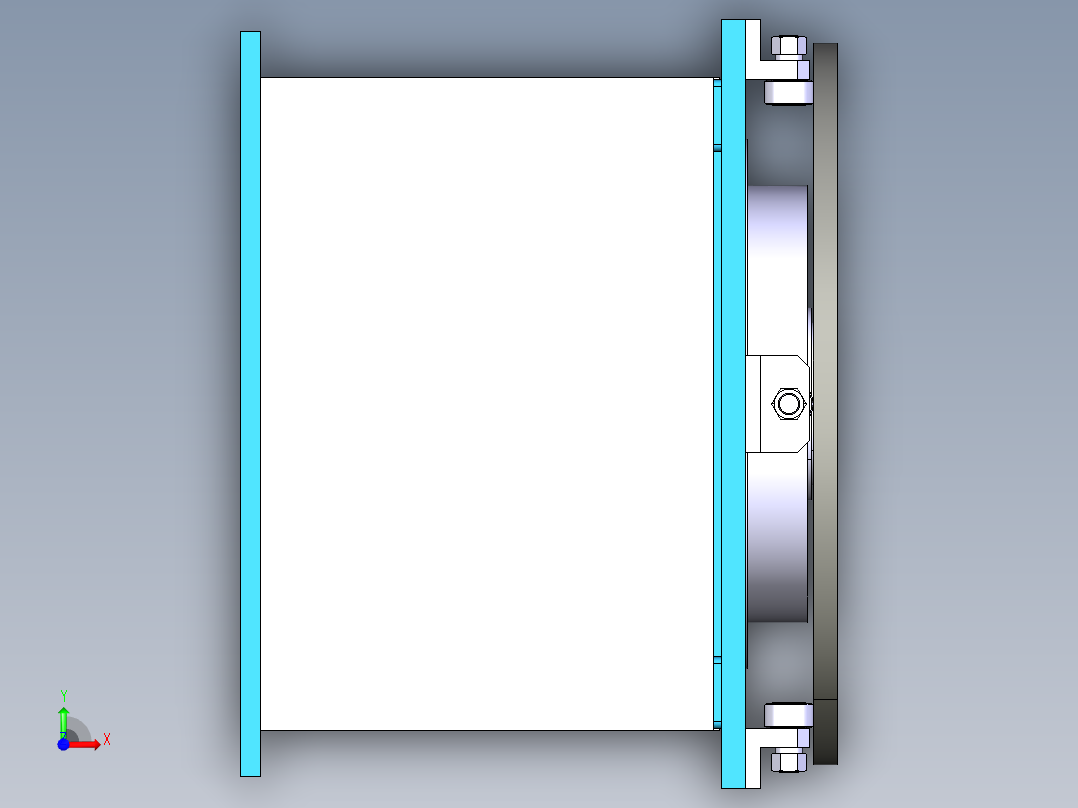焊接旋转台step前视图