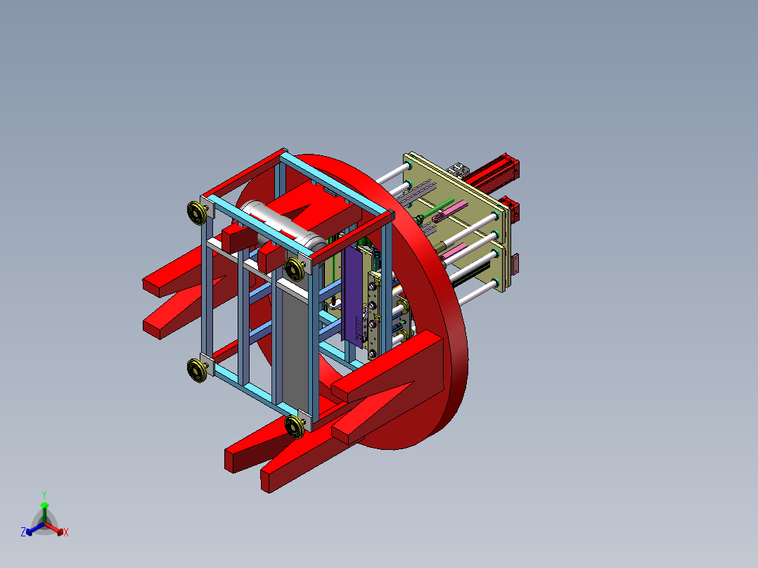 塑料彩盒自动热压成型设备sw17正等轴测图