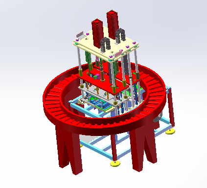 塑料彩盒自动热压成型设备sw17