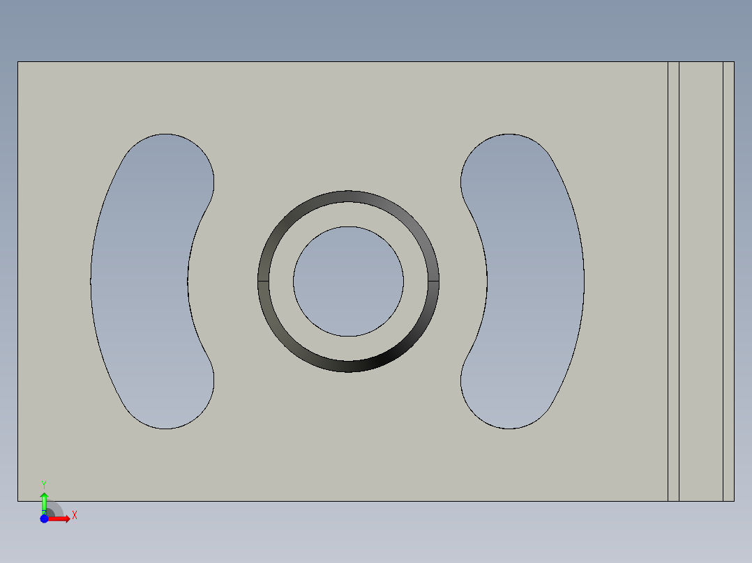 基恩士CV-030plate1_kc图纸模型前视图