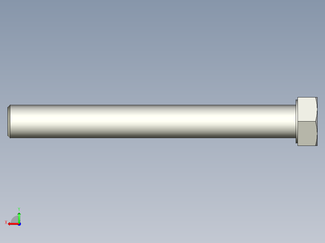 螺钉-DIN_931-M22x2.5x190_32.stp后视图