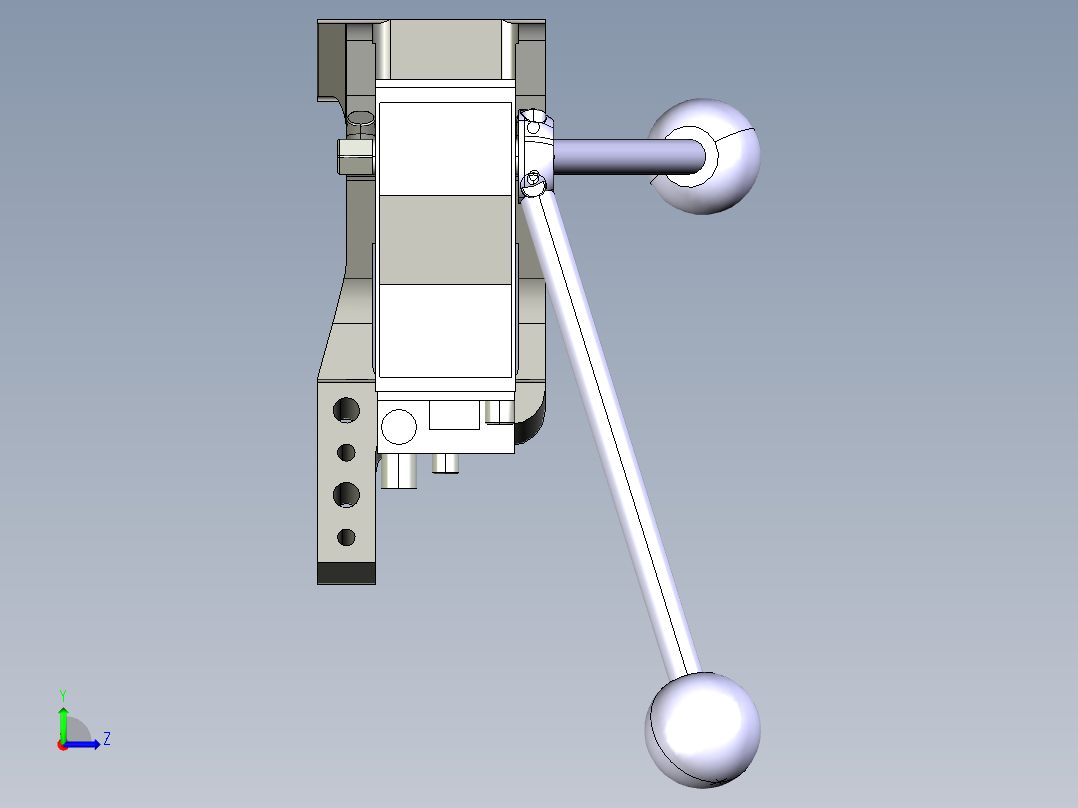 德克斯TUNKERS气缸数模V2_50_1_Z_A11_T12_45~105左视图