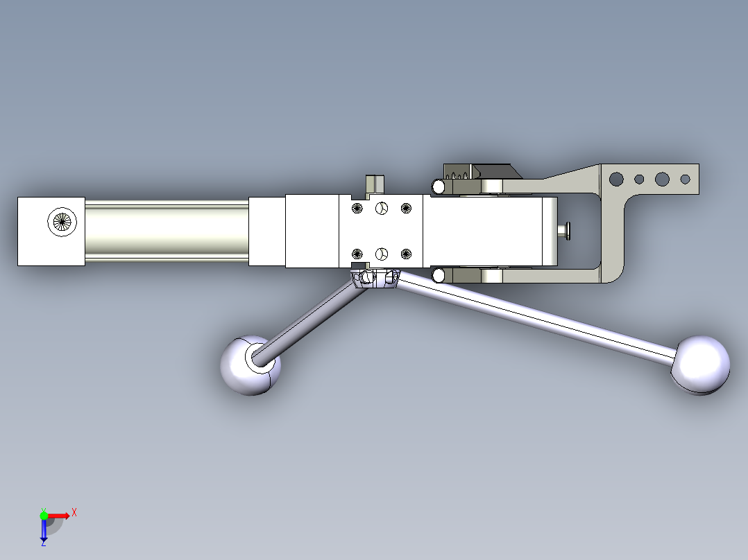 德克斯TUNKERS气缸数模V2_50_1_Z_A11_T12_45~105俯视图