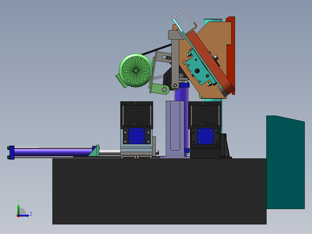 锯床模型左视图