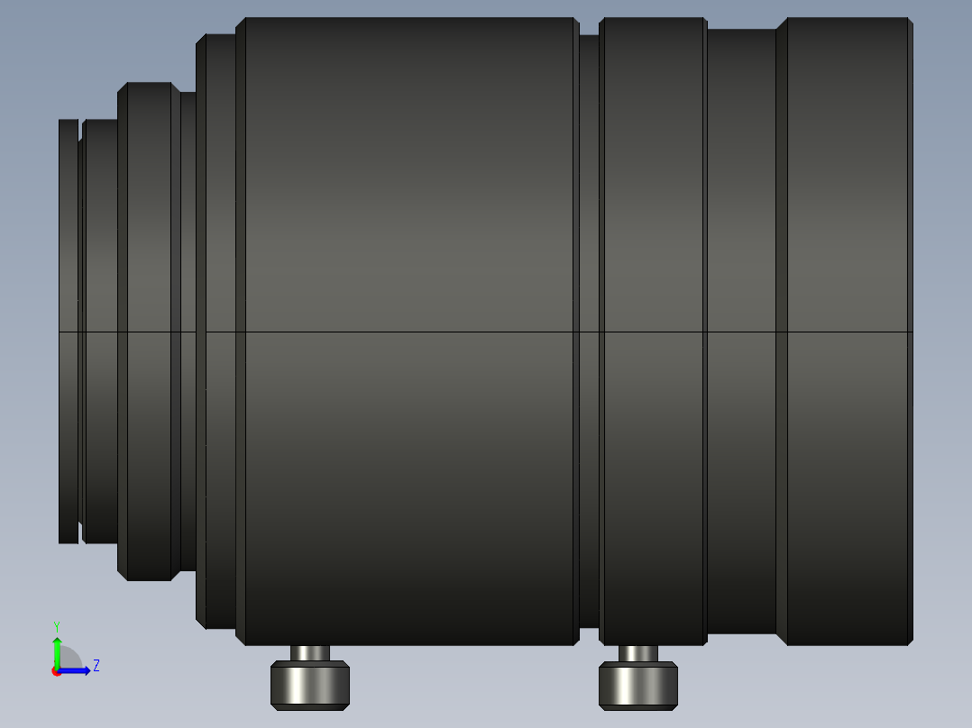 基恩士CV-L35_kc图纸模型左视图