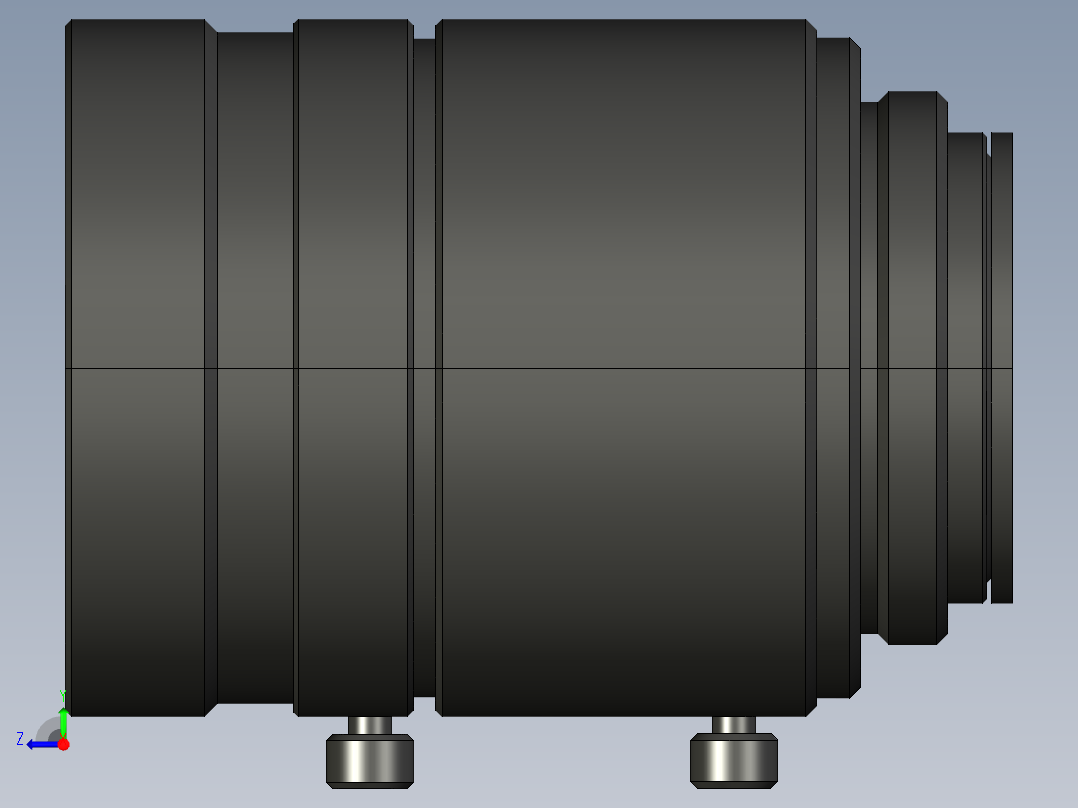 基恩士CV-L35_kc图纸模型右视图