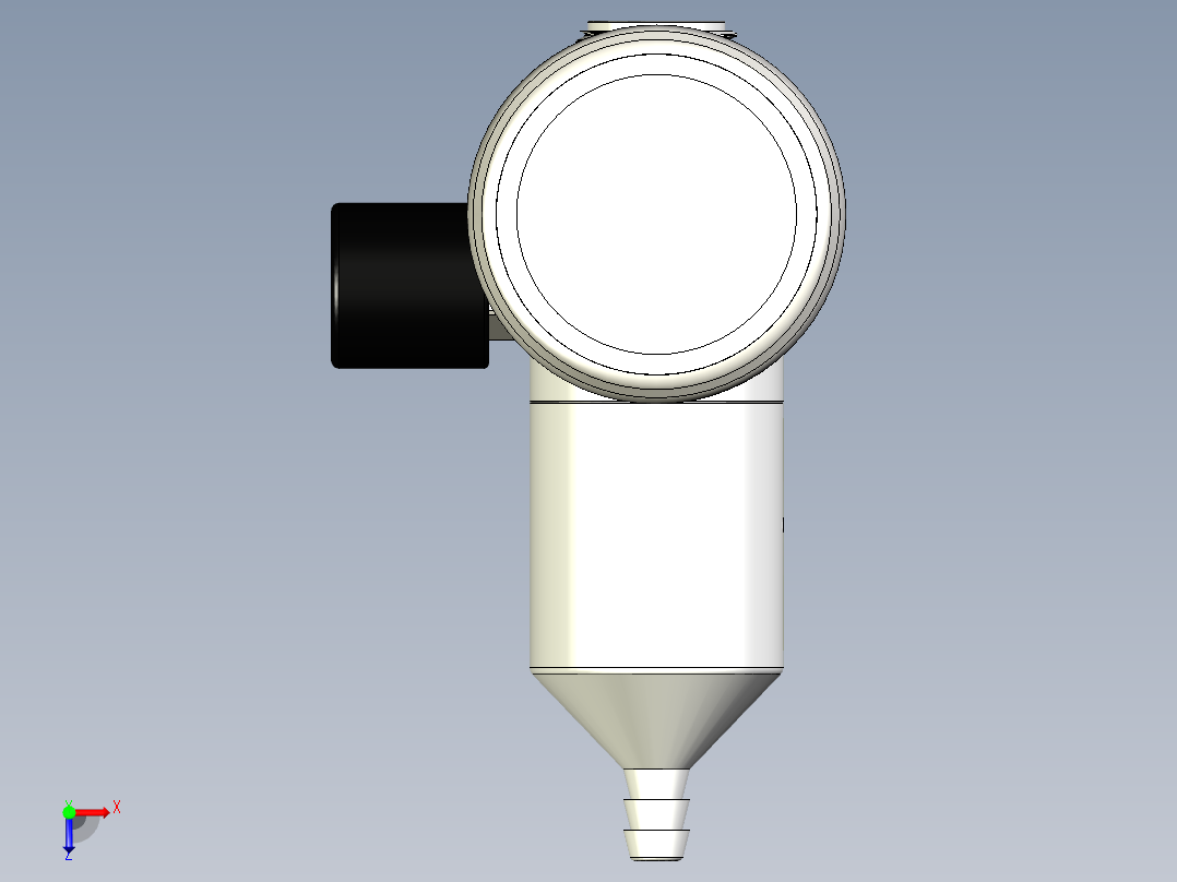 空气产品198481固定流量调节器俯视图