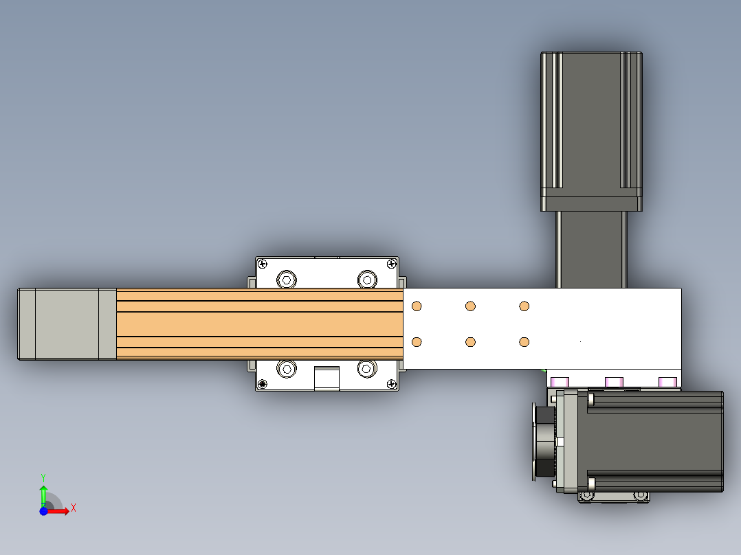 威洛博一般环境皮带-EB4悬臂两轴前视图