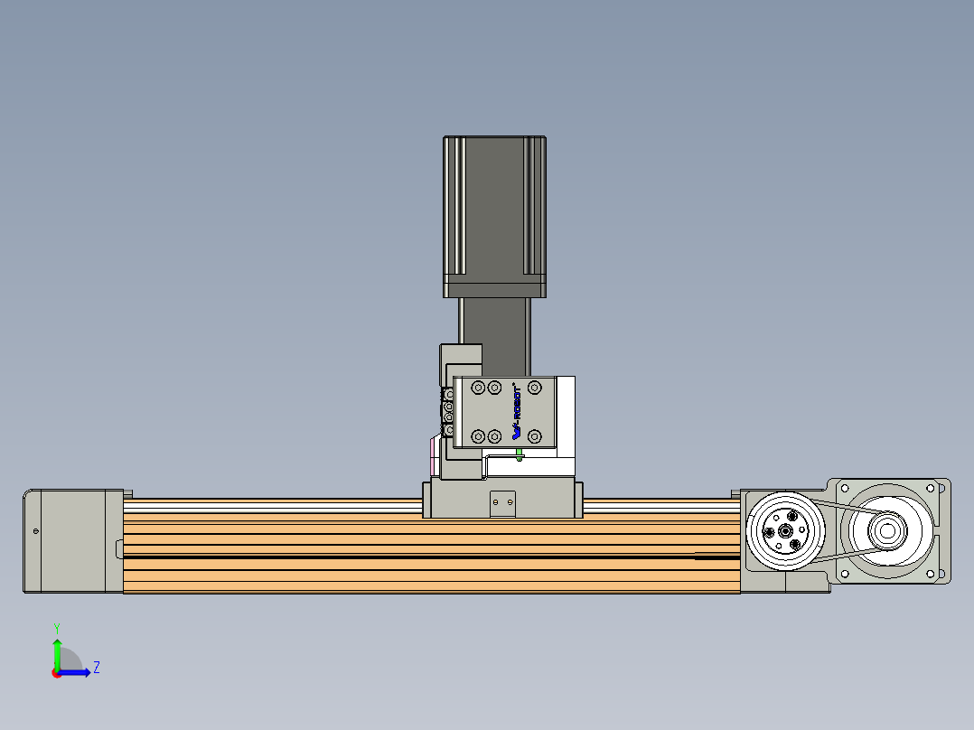 威洛博一般环境皮带-EB4悬臂两轴左视图