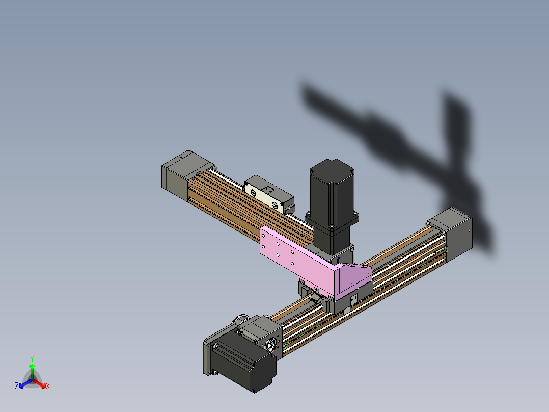 威洛博一般环境皮带-EB4悬臂两轴正等轴测图