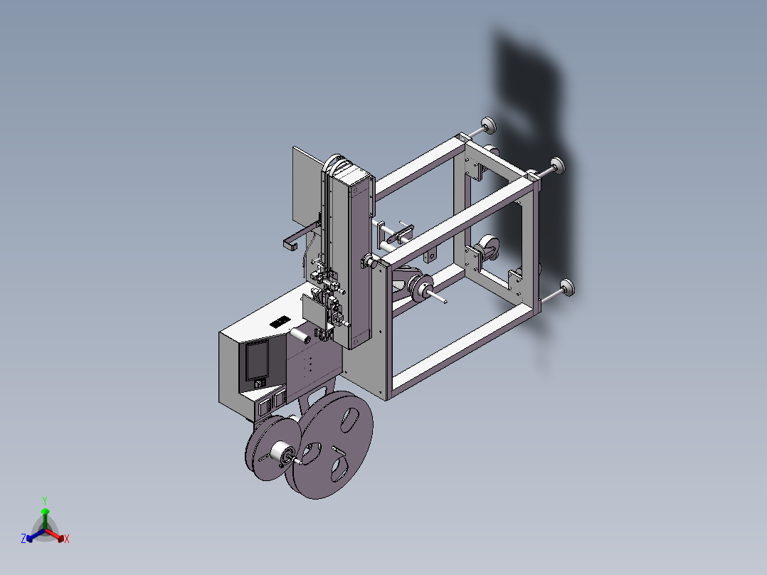 半自包装设备正等轴测图