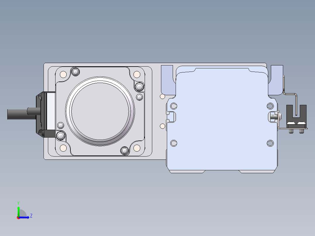 MTH丝杆半封闭模组MT75BS-BL-200W左视图