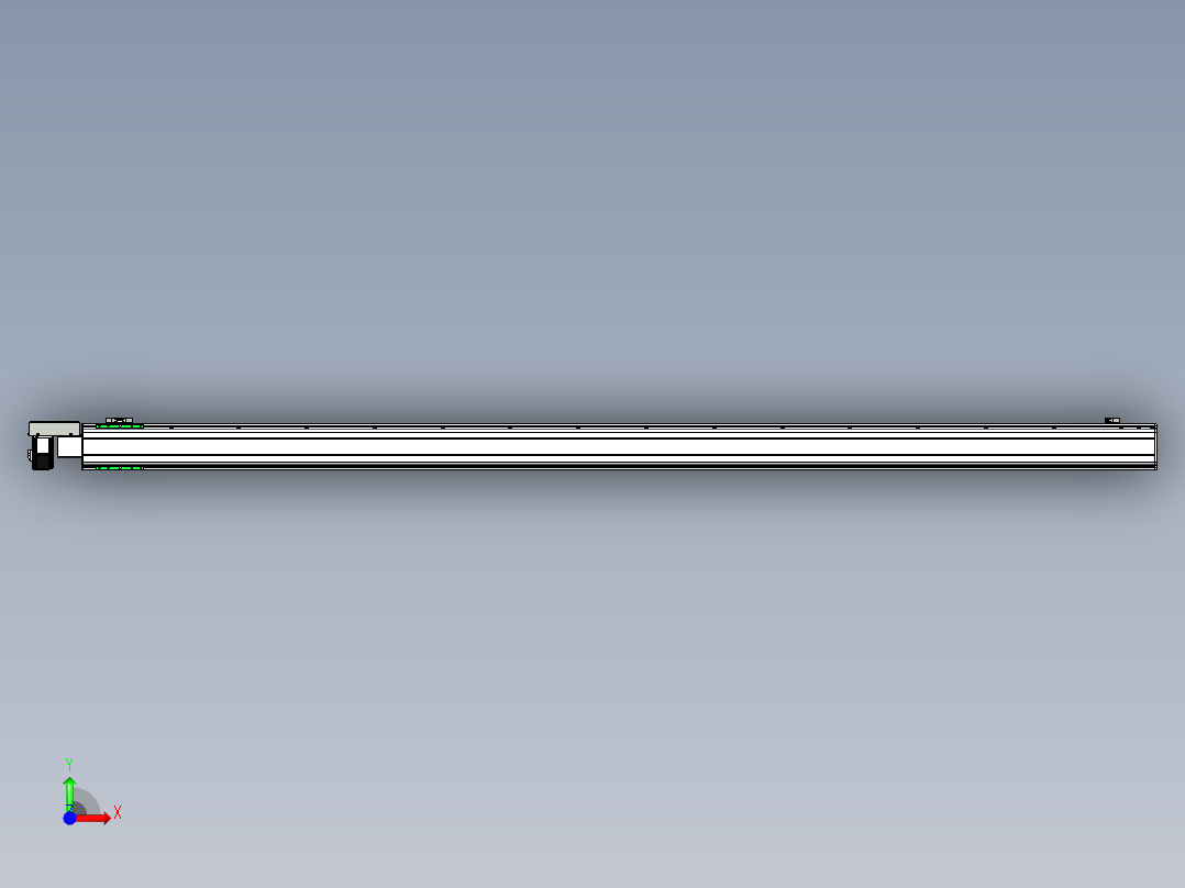 同步带滑台-半封闭B13H-L45-S2900-R-P40-D3前视图