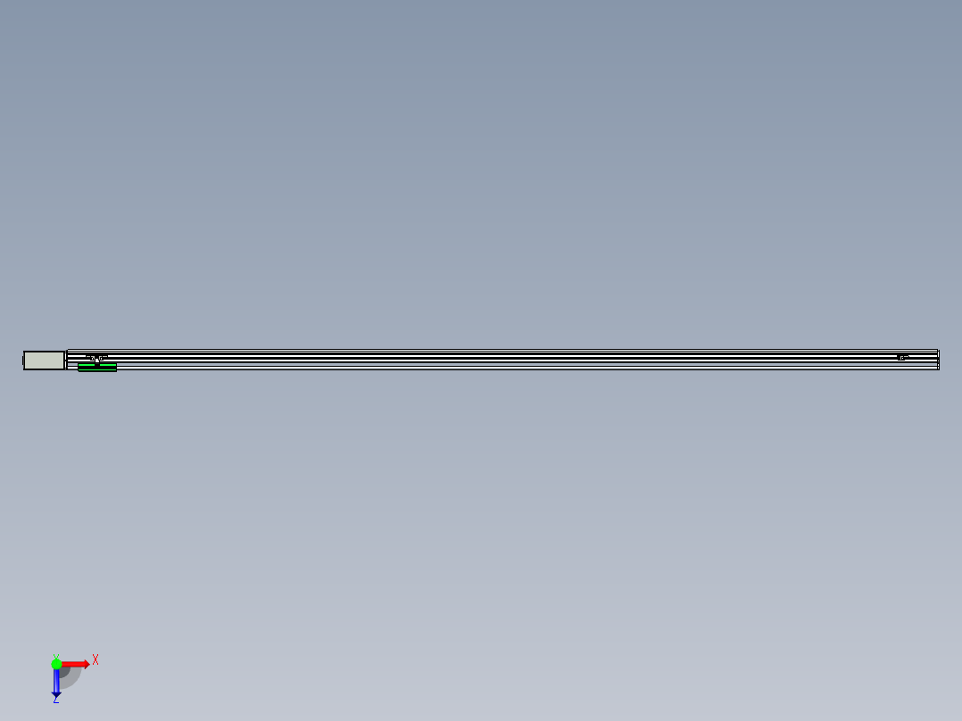 同步带滑台-半封闭B13H-L45-S2900-R-P40-D3俯视图