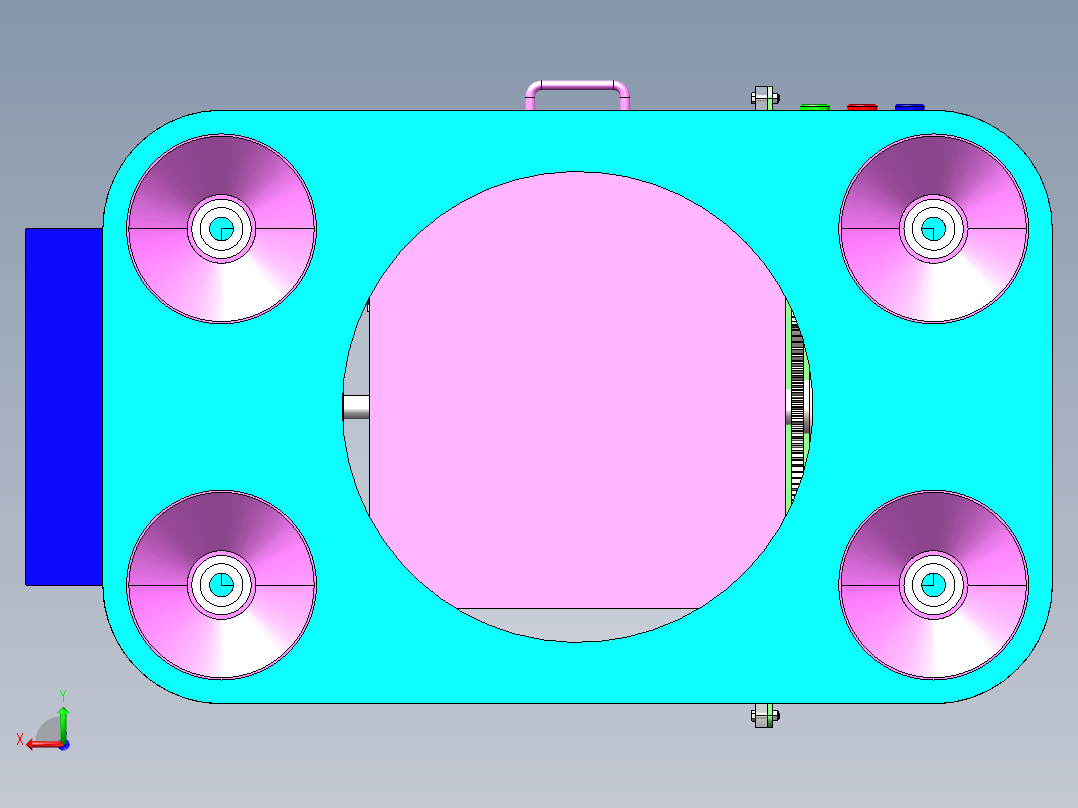 菠萝去皮机1后视图