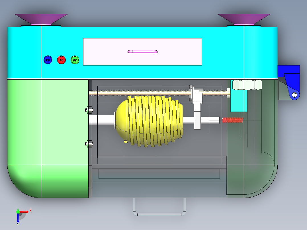 菠萝去皮机1俯视图