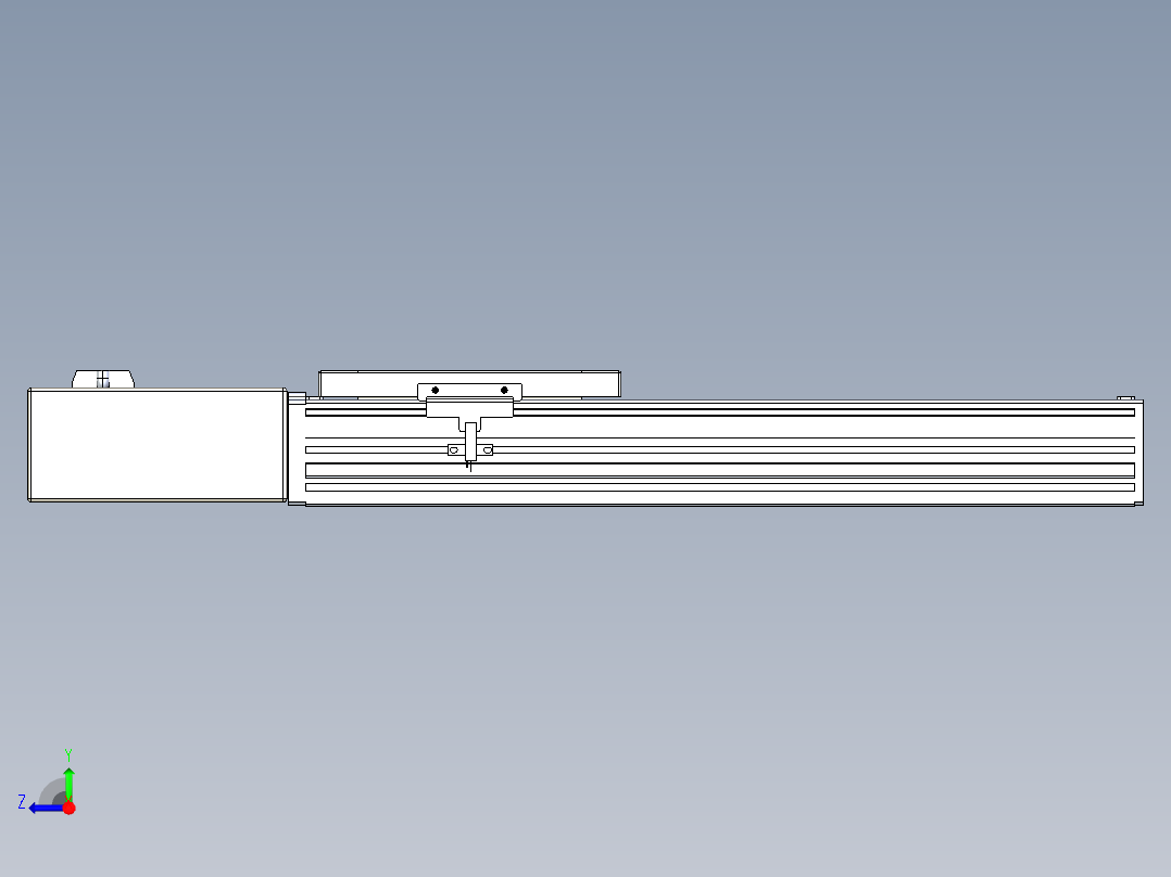 同步带全封闭直线模组TPA-HCB-120D-90-L250-MR-C-P40-N3右视图