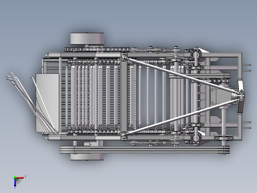 土豆马铃薯收获机sw20可编辑俯视图