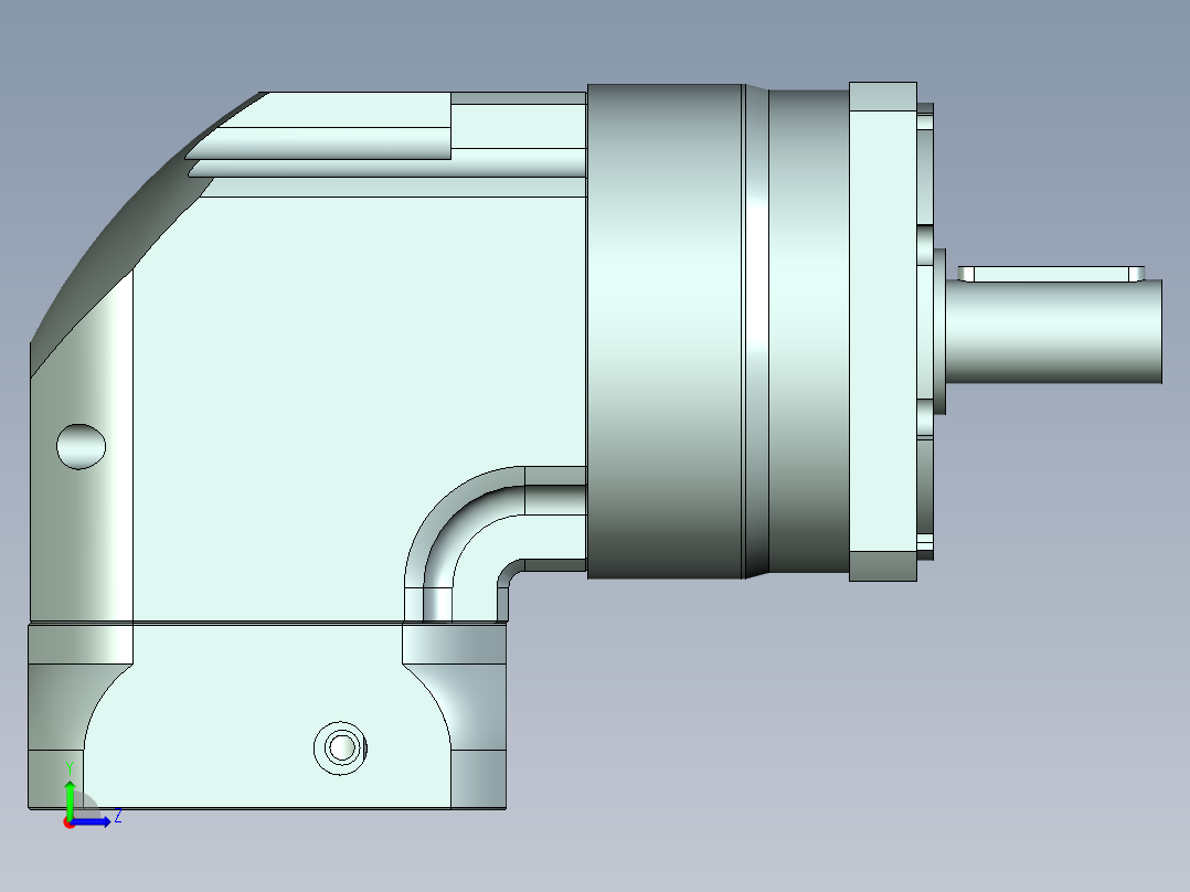 直齿ZPLF120-L1 19-70-90-M5.stp左视图