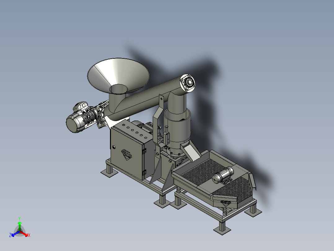 10kw 饲料颗粒压制生产线