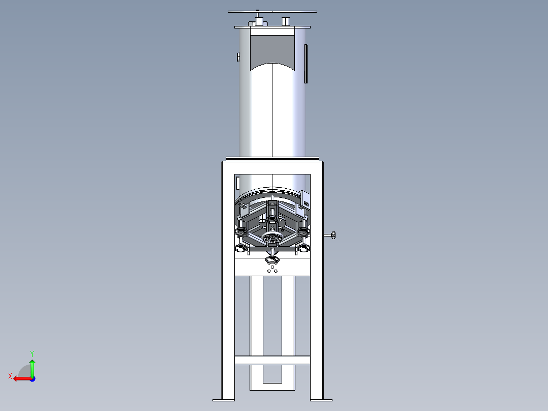 73粉体包装机后视图