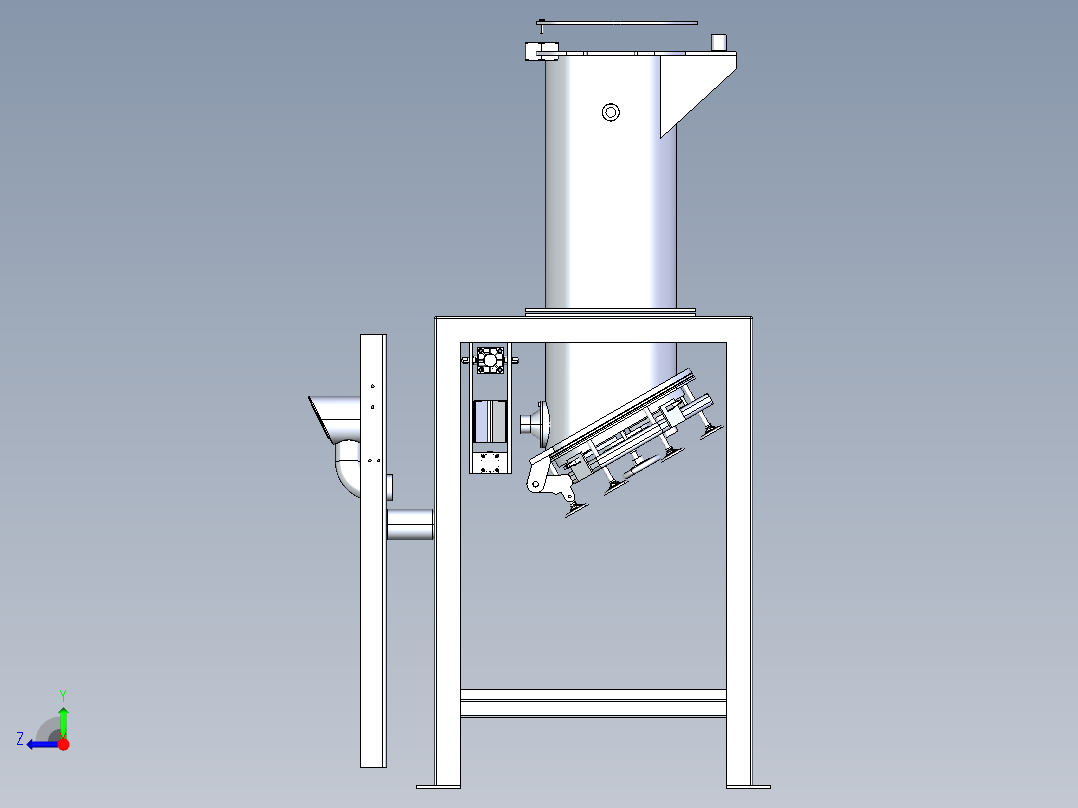 73粉体包装机右视图