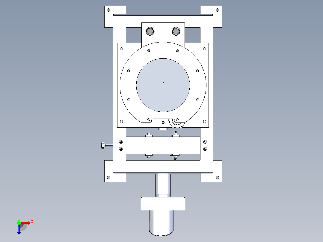 73粉体包装机俯视图