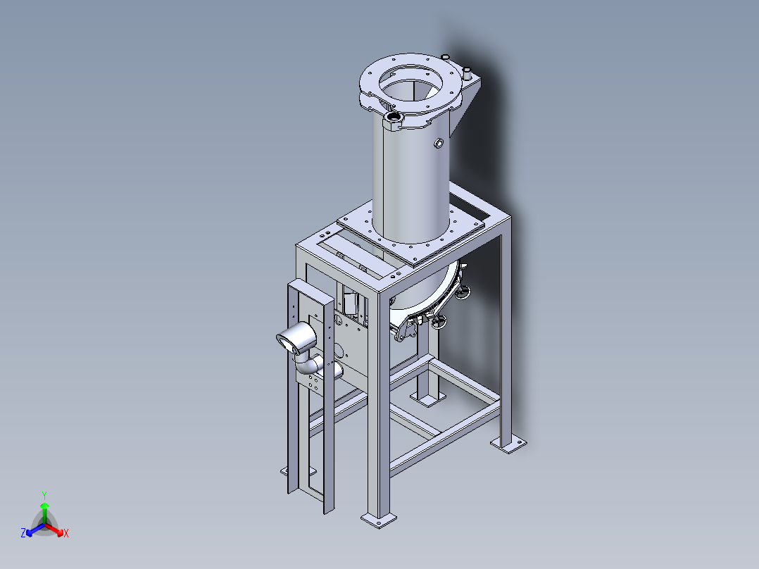 73粉体包装机正等轴测图